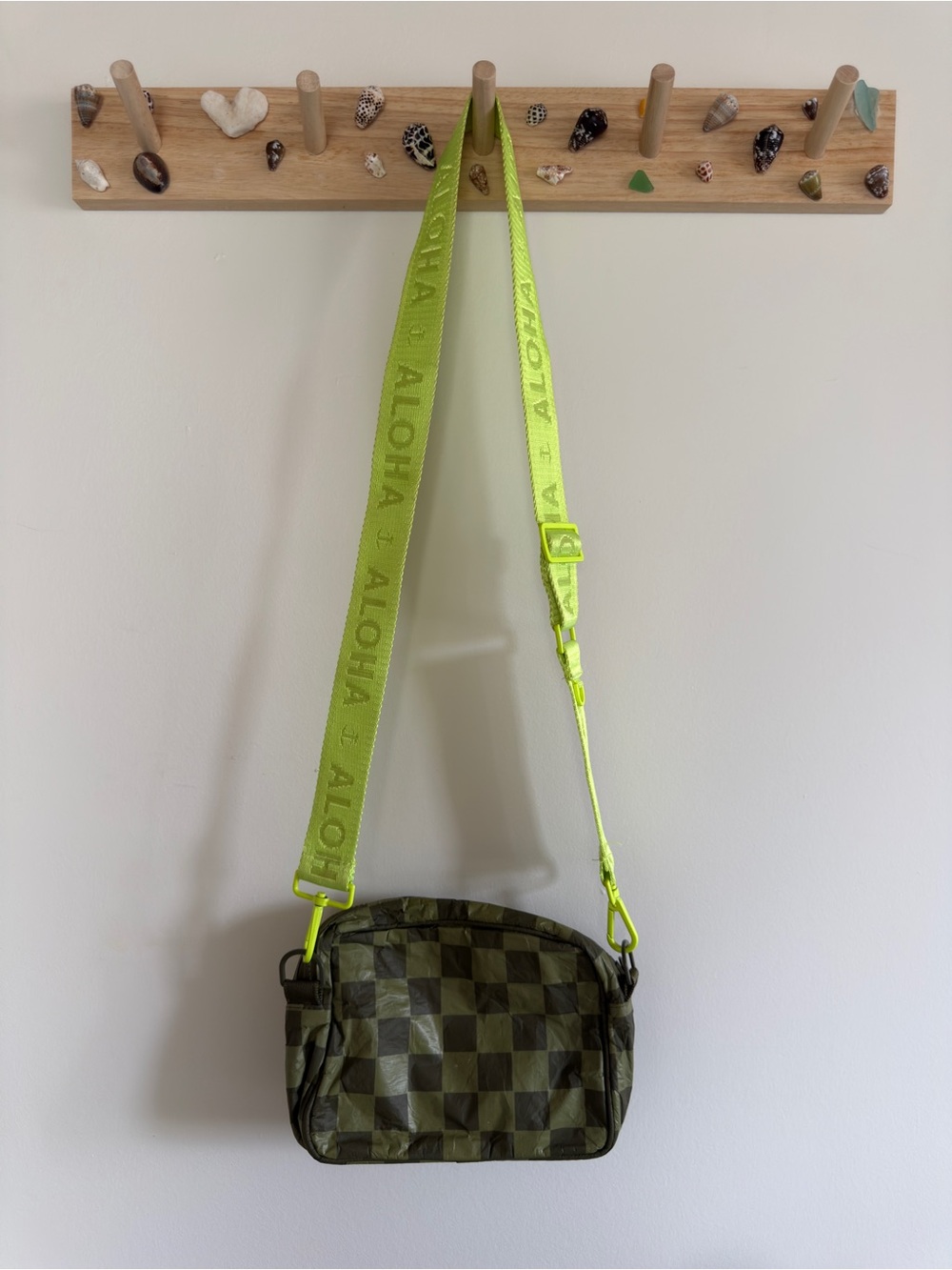 Green Aloha Collection Bag with 2 straps
